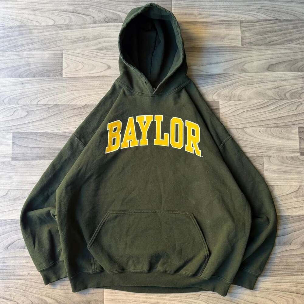 Baylor University Hoodie Size 2XL Green Collegiate